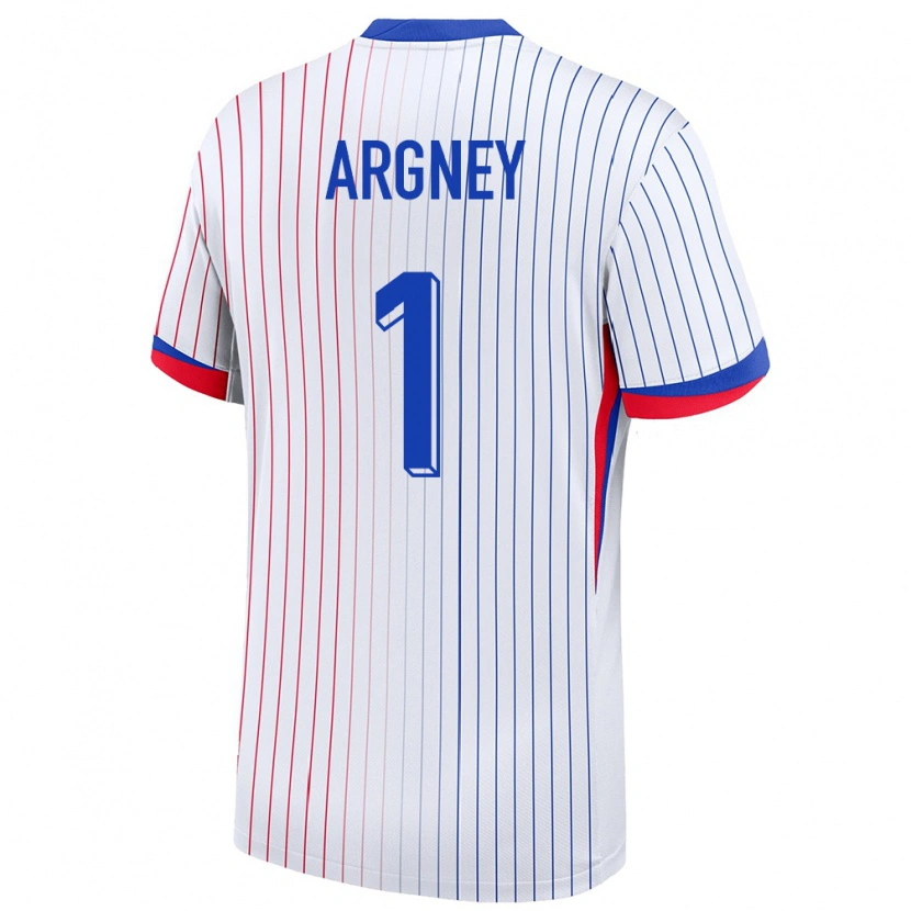 Danxen Herren Frankreich Paul Argney #1 Weiß Auswärtstrikot Trikot 24-26 T-Shirt Schweiz