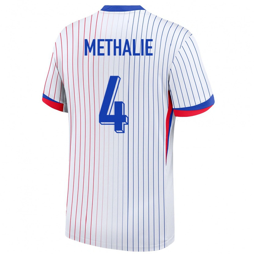 Danxen Herren Frankreich Dayann Methalie #4 Weiß Auswärtstrikot Trikot 24-26 T-Shirt Schweiz