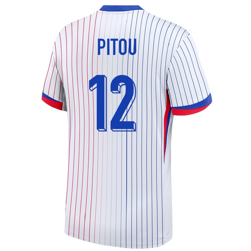 Danxen Herren Frankreich Ryan Pitou #12 Weiß Auswärtstrikot Trikot 24-26 T-Shirt Schweiz