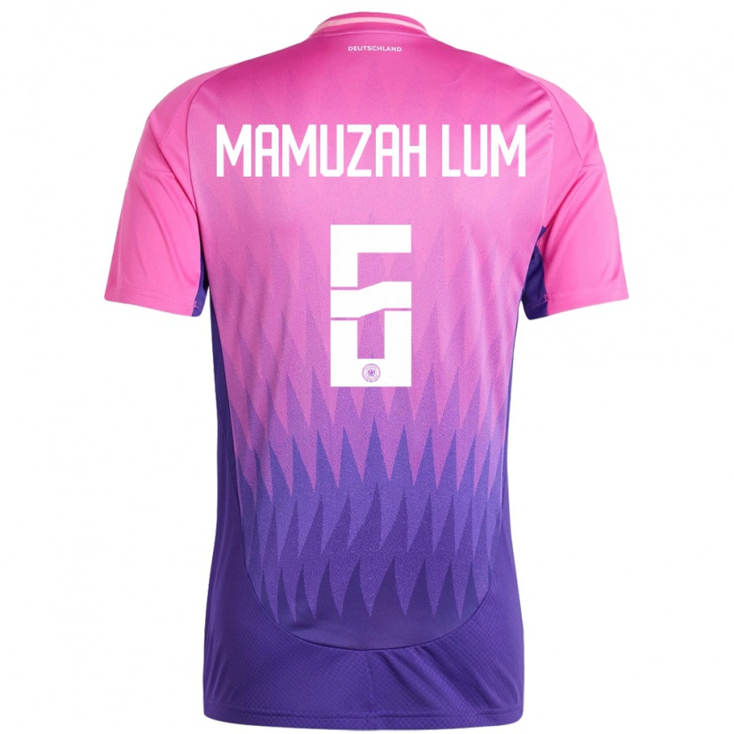 Danxen Herren Deutschland Boris Mamuzah Lum #6 Pink Lila Auswärtstrikot Trikot 24-26 T-Shirt Schweiz