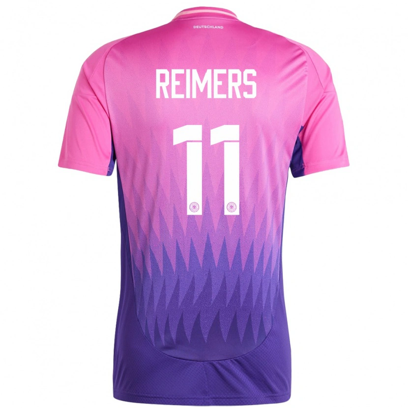 Danxen Herren Deutschland Moritz Reimers #11 Pink Lila Auswärtstrikot Trikot 24-26 T-Shirt Schweiz