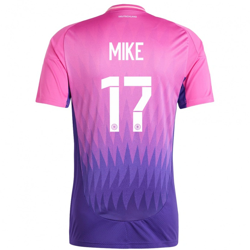 Danxen Herren Deutschland Wisdom Mike #17 Pink Lila Auswärtstrikot Trikot 24-26 T-Shirt Schweiz