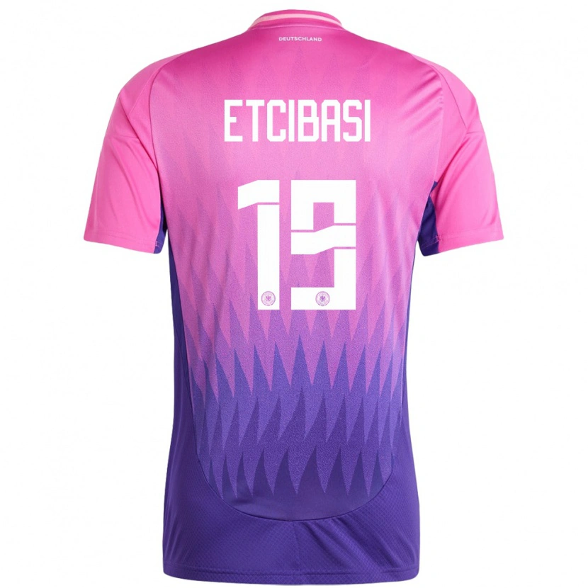 Danxen Herren Deutschland Taycan Etcibasi #19 Pink Lila Auswärtstrikot Trikot 24-26 T-Shirt Schweiz