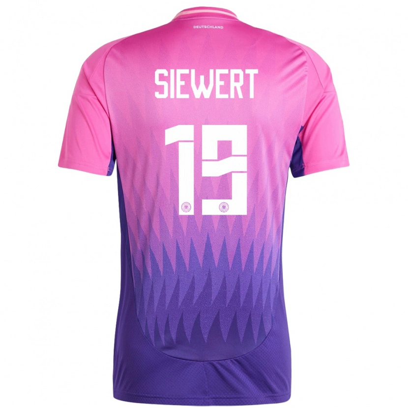 Danxen Herren Deutschland Joschua Siewert #19 Pink Lila Auswärtstrikot Trikot 24-26 T-Shirt Schweiz