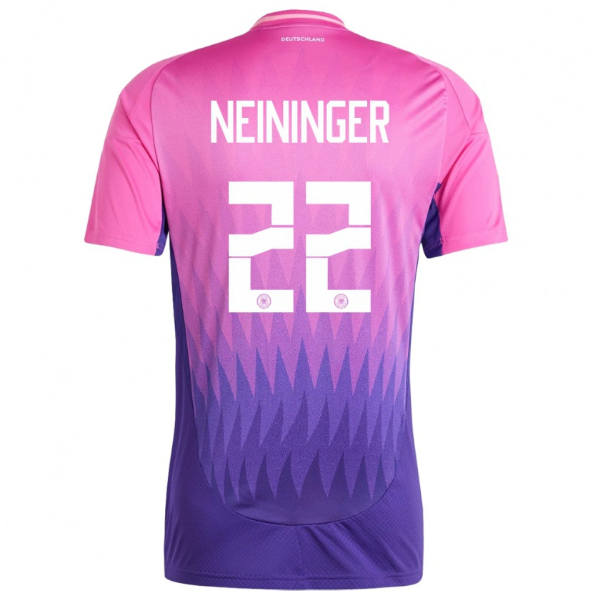 Danxen Herren Deutschland Tim Neininger #22 Pink Lila Auswärtstrikot Trikot 24-26 T-Shirt Schweiz