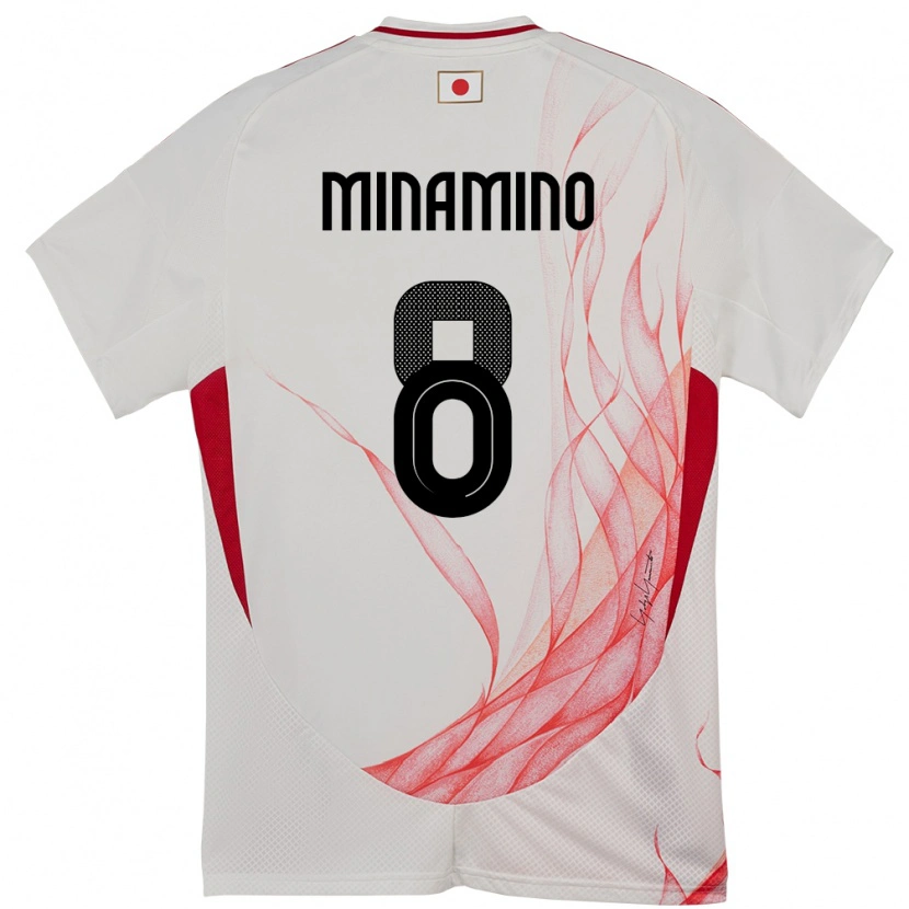 Danxen Herren Japan Takumi Minamino #8 Weiß Auswärtstrikot Trikot 24-26 T-Shirt Schweiz