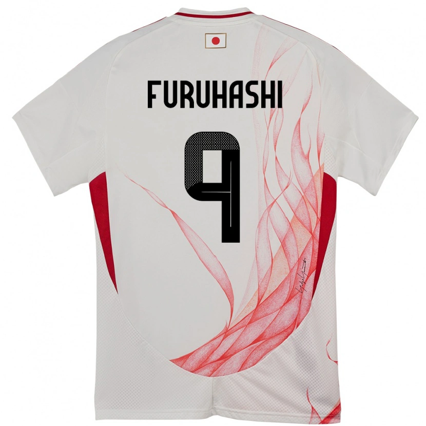 Danxen Herren Japan Kyogo Furuhashi #9 Weiß Auswärtstrikot Trikot 24-26 T-Shirt Schweiz