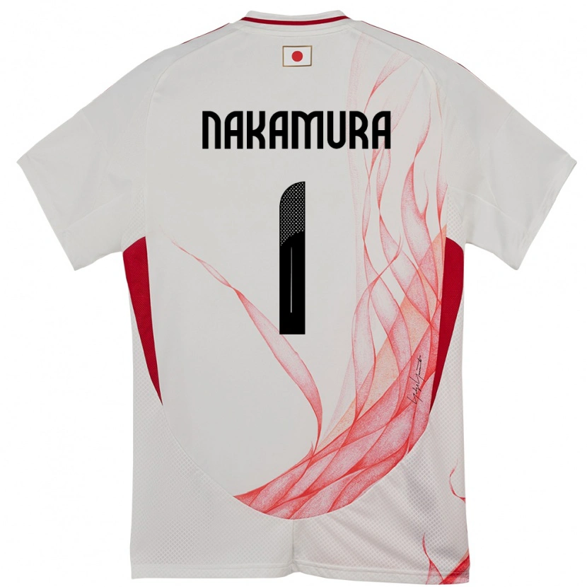 Danxen Herren Japan Keisuke Nakamura #1 Weiß Auswärtstrikot Trikot 24-26 T-Shirt Schweiz