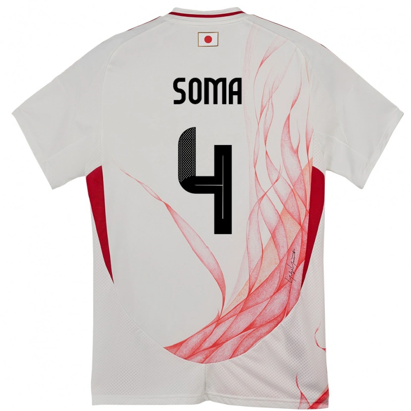 Danxen Herren Japan Rikuto Soma #4 Weiß Auswärtstrikot Trikot 24-26 T-Shirt Schweiz