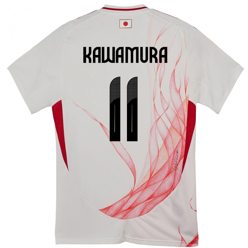 Danxen Herren Japan Gakuto Kawamura #11 Weiß Auswärtstrikot Trikot 24-26 T-Shirt Schweiz