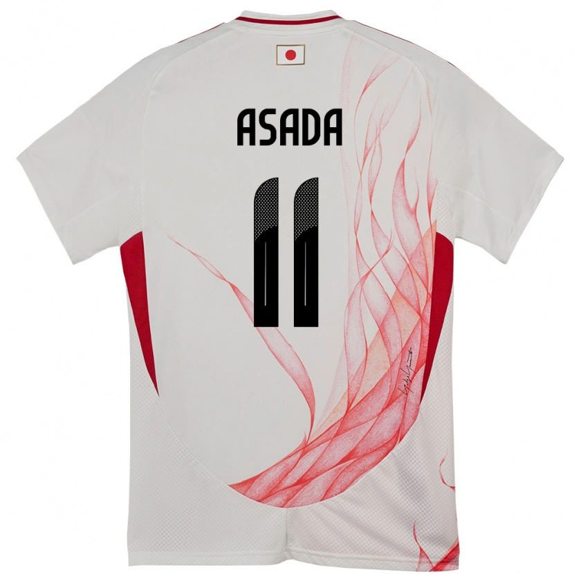 Danxen Herren Japan Hiroto Asada #11 Weiß Auswärtstrikot Trikot 24-26 T-Shirt Schweiz