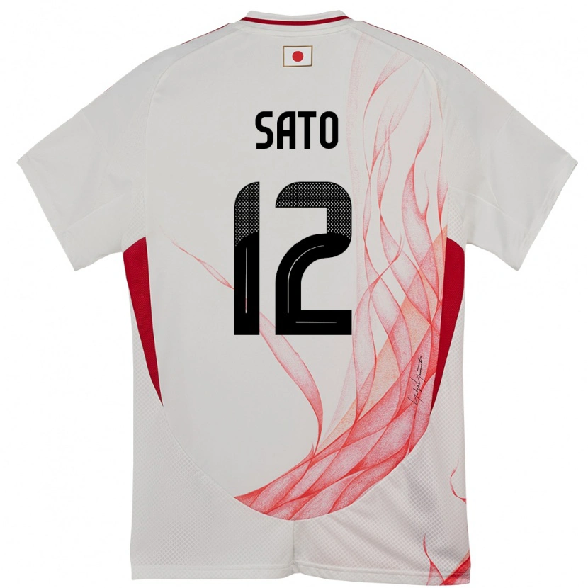 Danxen Herren Japan Rikuto Sato #12 Weiß Auswärtstrikot Trikot 24-26 T-Shirt Schweiz