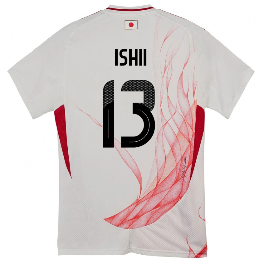 Danxen Herren Japan Hisatsugu Ishii #13 Weiß Auswärtstrikot Trikot 24-26 T-Shirt Schweiz
