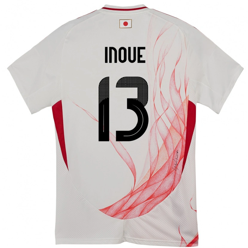 Danxen Herren Japan Aren Inoue #13 Weiß Auswärtstrikot Trikot 24-26 T-Shirt Schweiz