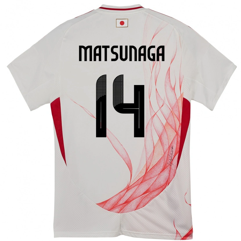 Danxen Herren Japan Kaito Matsunaga #14 Weiß Auswärtstrikot Trikot 24-26 T-Shirt Schweiz