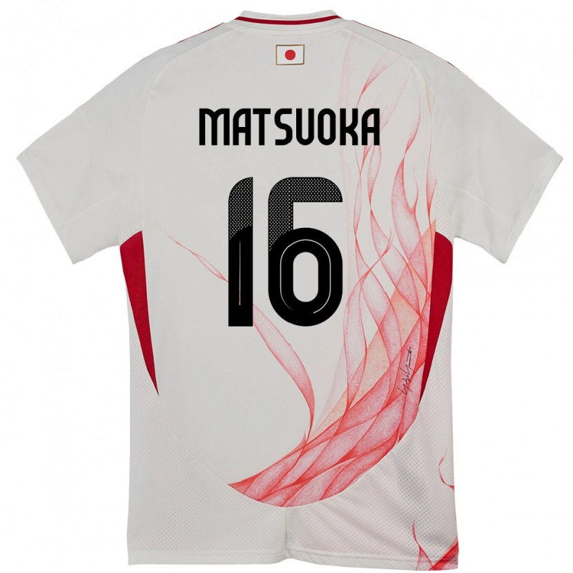 Danxen Herren Japan Daiki Matsuoka #16 Weiß Auswärtstrikot Trikot 24-26 T-Shirt Schweiz