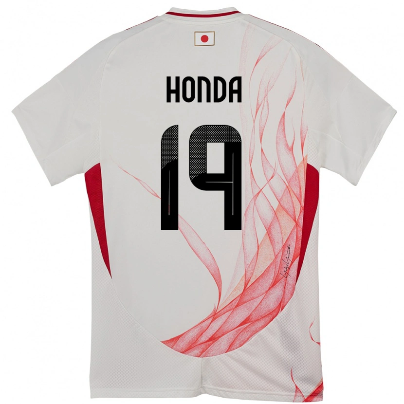 Danxen Herren Japan Fuchi Honda #19 Weiß Auswärtstrikot Trikot 24-26 T-Shirt Schweiz