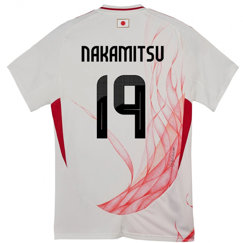 Danxen Herren Japan Kanata Nakamitsu #19 Weiß Auswärtstrikot Trikot 24-26 T-Shirt Schweiz
