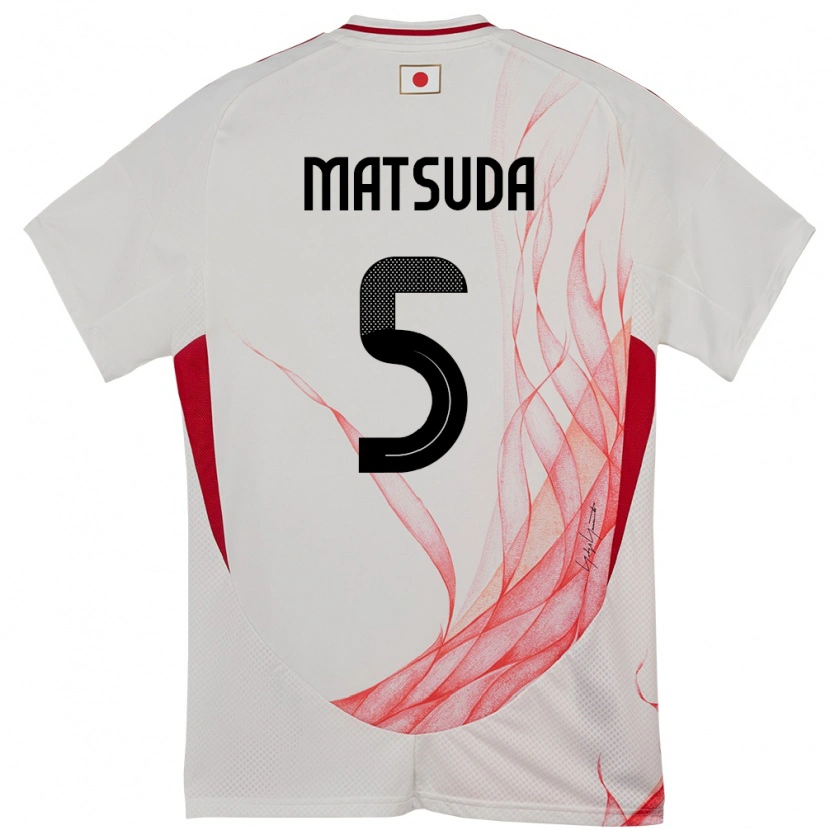 Danxen Herren Japan Hayate Matsuda #5 Weiß Auswärtstrikot Trikot 24-26 T-Shirt Schweiz