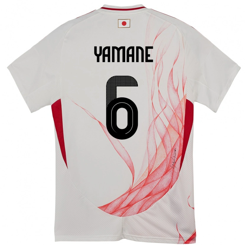 Danxen Herren Japan Riku Yamane #6 Weiß Auswärtstrikot Trikot 24-26 T-Shirt Schweiz