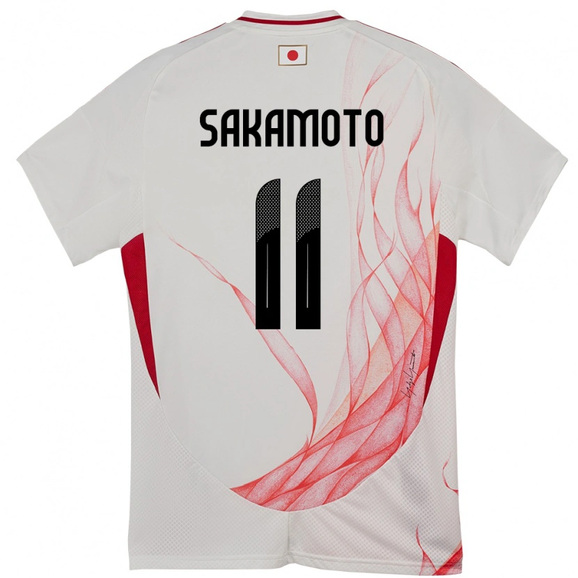 Danxen Herren Japan Isa Sakamoto #11 Weiß Auswärtstrikot Trikot 24-26 T-Shirt Schweiz