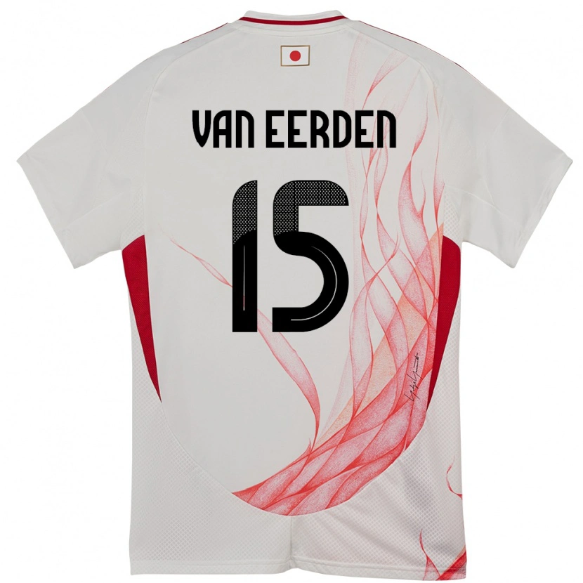 Danxen Herren Japan Shawn Van Eerden #15 Weiß Auswärtstrikot Trikot 24-26 T-Shirt Schweiz