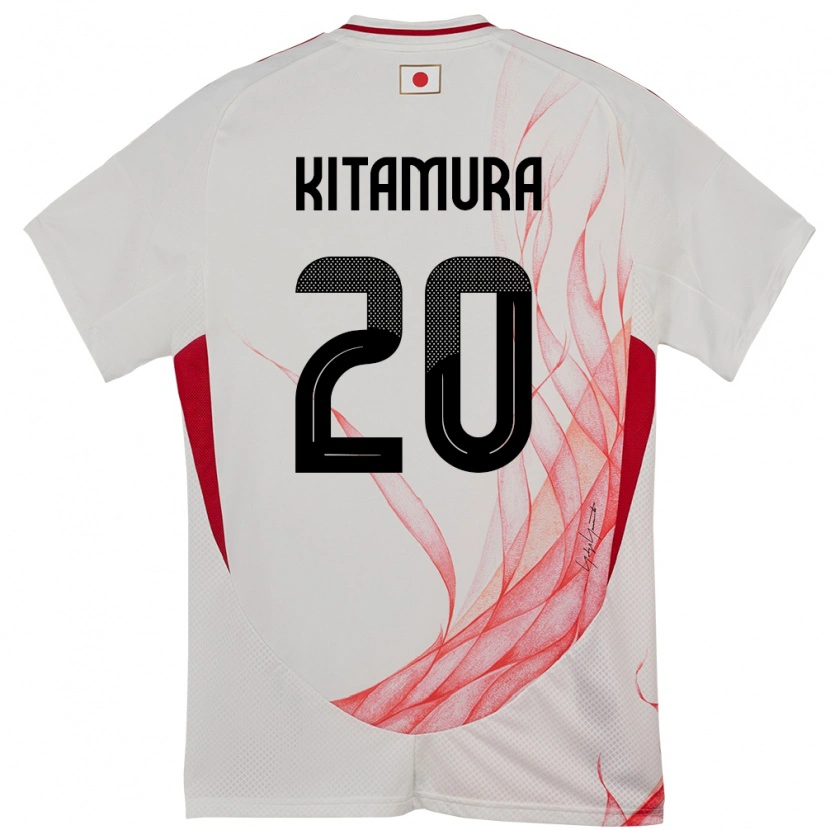 Danxen Herren Japan Nanami Kitamura #20 Weiß Auswärtstrikot Trikot 24-26 T-Shirt Schweiz