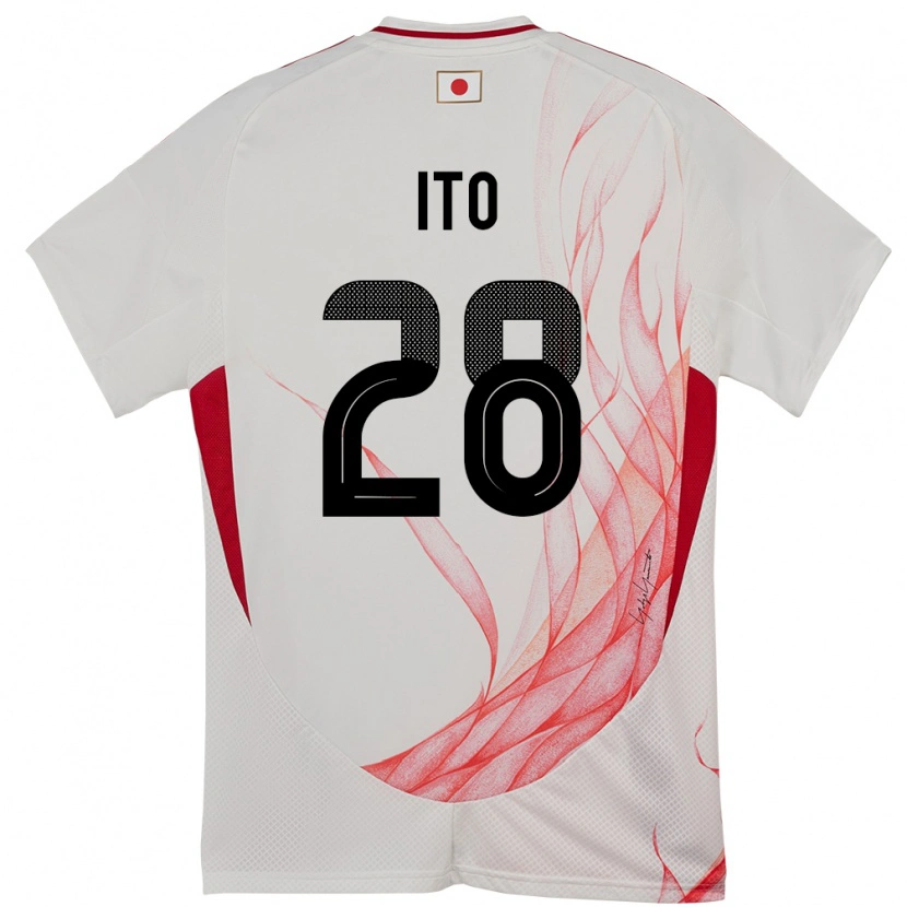 Danxen Herren Japan Hiroki Ito #28 Weiß Auswärtstrikot Trikot 24-26 T-Shirt Schweiz