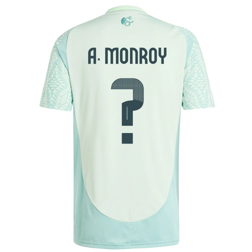 Danxen Herren Mexiko Pablo Monroy #0 Leinengrün Auswärtstrikot Trikot 24-26 T-Shirt Schweiz
