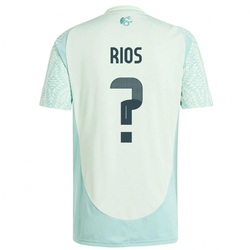 Danxen Herren Mexiko Víctor Ríos #0 Leinengrün Auswärtstrikot Trikot 24-26 T-Shirt Schweiz