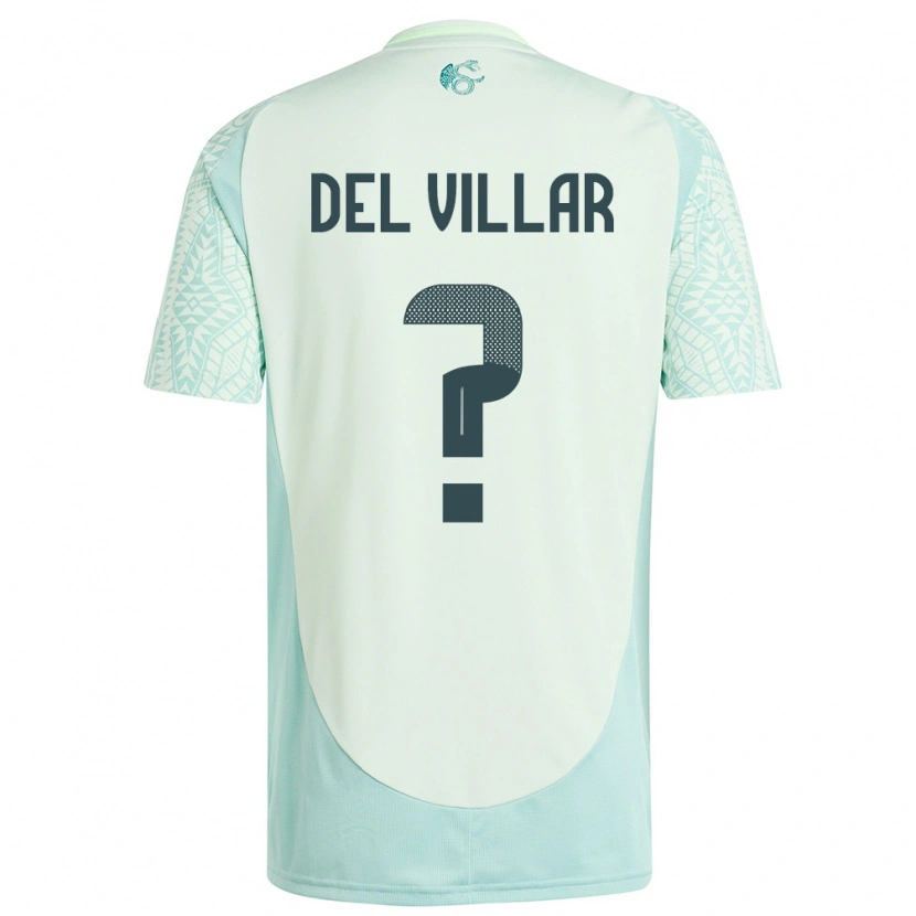 Danxen Herren Mexiko Everardo Del Villar #0 Leinengrün Auswärtstrikot Trikot 24-26 T-Shirt Schweiz