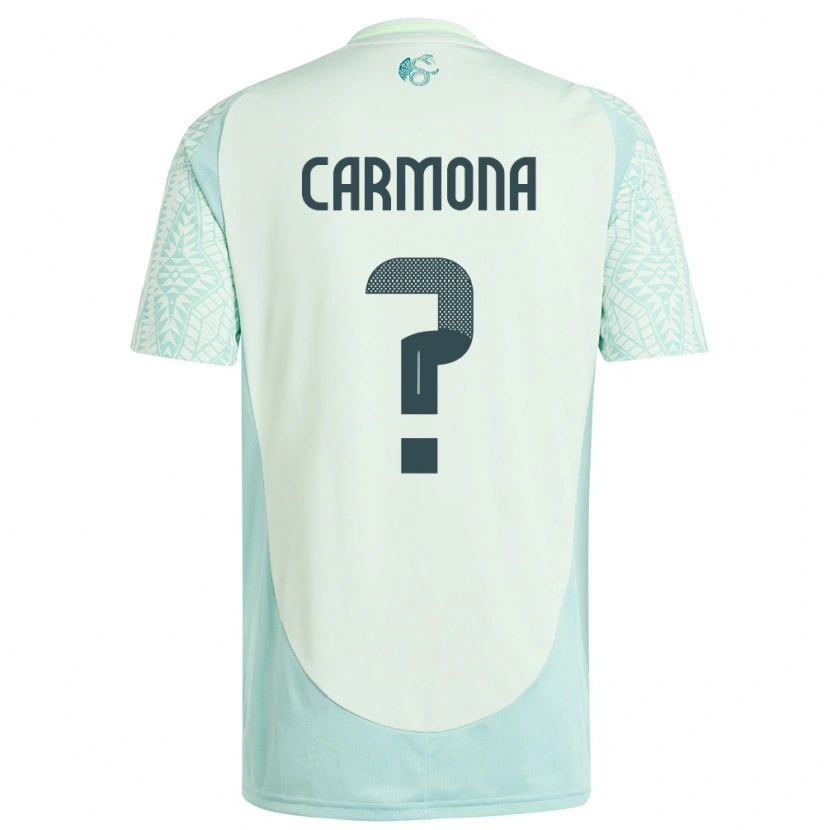 Danxen Herren Mexiko Luis Carmona #0 Leinengrün Auswärtstrikot Trikot 24-26 T-Shirt Schweiz