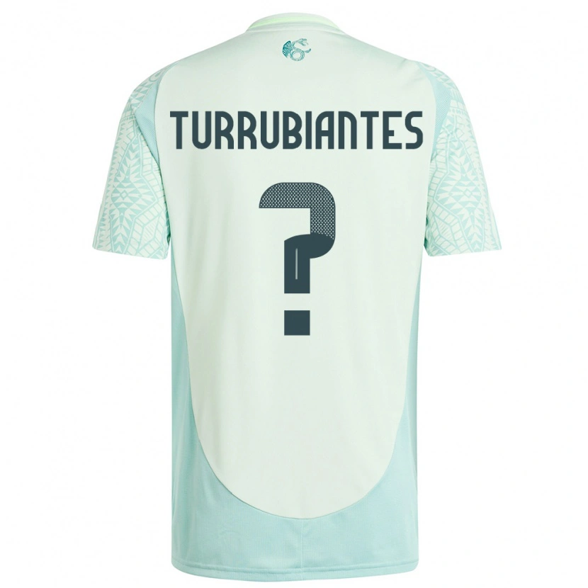 Danxen Herren Mexiko Abdon Turrubiantes #0 Leinengrün Auswärtstrikot Trikot 24-26 T-Shirt Schweiz