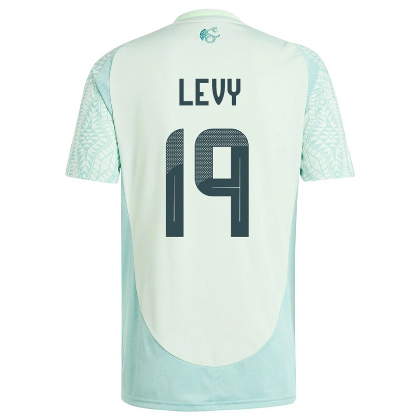 Danxen Herren Mexiko Mateo Levy #19 Leinengrün Auswärtstrikot Trikot 24-26 T-Shirt Schweiz