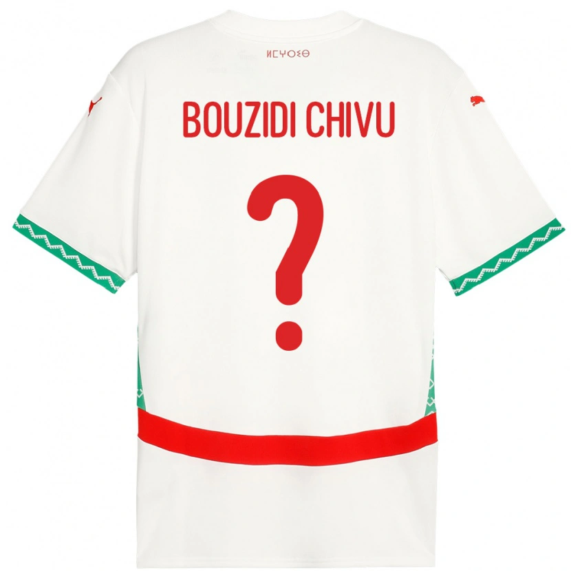 Danxen Herren Marokko Rayan Bouzidi Chivu #0 Weiß Auswärtstrikot Trikot 24-26 T-Shirt Schweiz