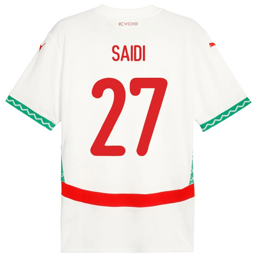 Danxen Herren Marokko Yahya Saidi #27 Weiß Auswärtstrikot Trikot 24-26 T-Shirt Schweiz