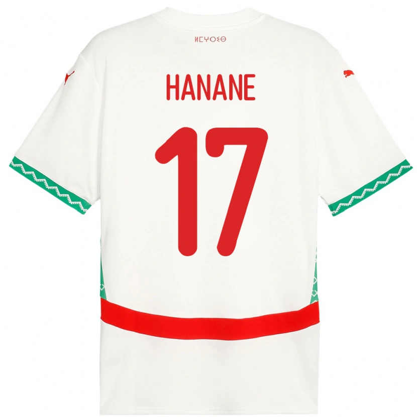 Danxen Herren Marokko Hanane Ait El Haj #17 Weiß Auswärtstrikot Trikot 24-26 T-Shirt Schweiz