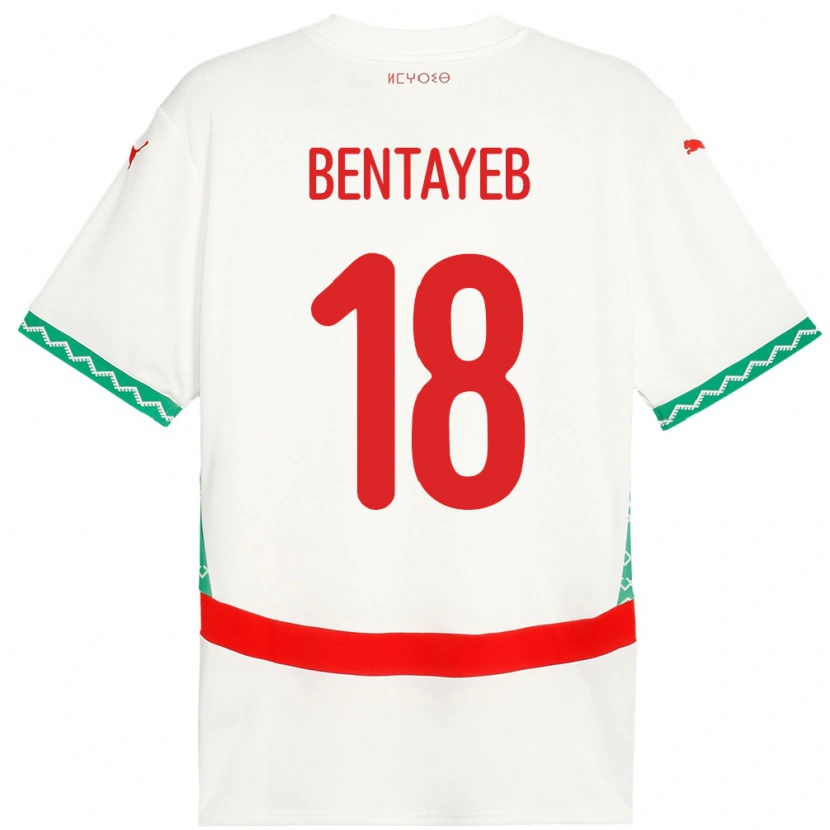 Danxen Herren Marokko Tawfik Bentayeb #18 Weiß Auswärtstrikot Trikot 24-26 T-Shirt Schweiz