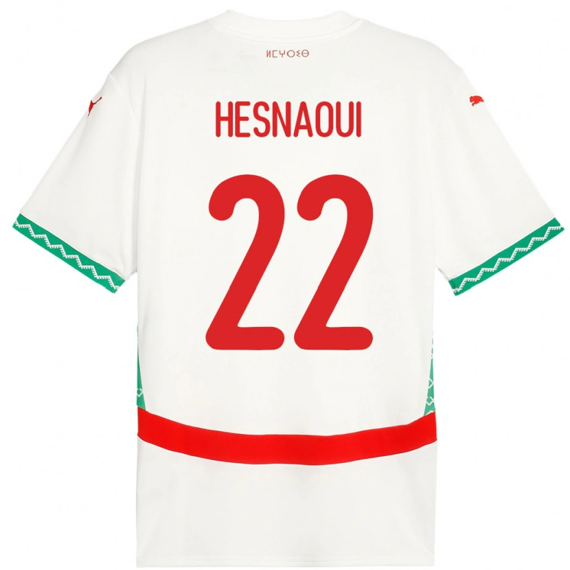 Danxen Herren Marokko Hind Hesnaoui #22 Weiß Auswärtstrikot Trikot 24-26 T-Shirt Schweiz