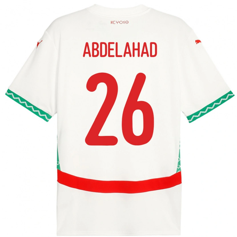 Danxen Herren Marokko Imane Abdelahad #26 Weiß Auswärtstrikot Trikot 24-26 T-Shirt Schweiz
