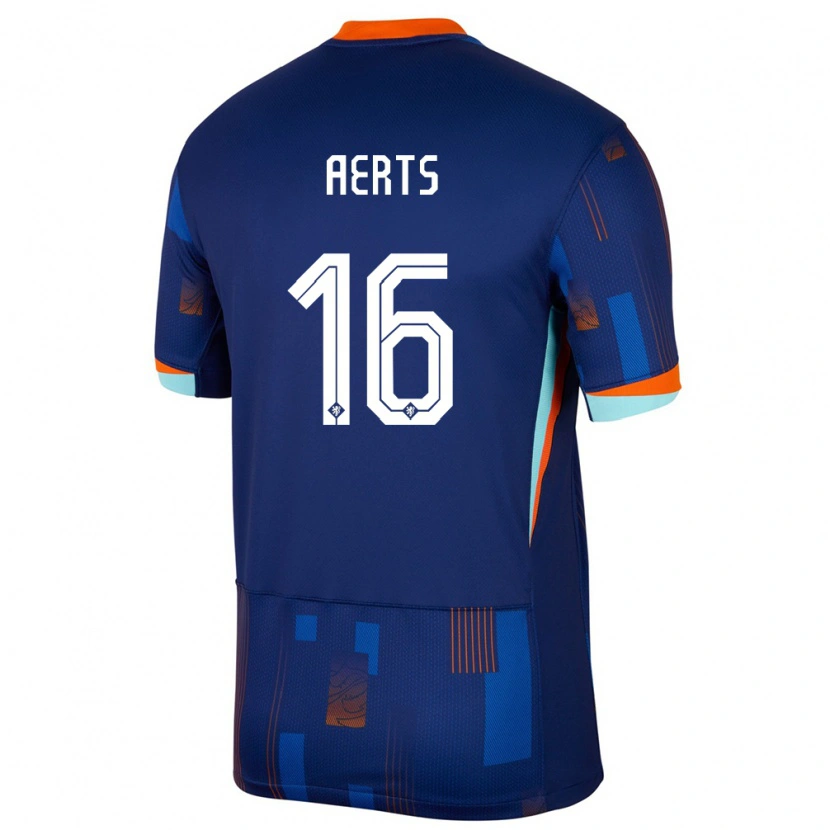 Danxen Herren Niederlande Kane Aerts #16 Blau Auswärtstrikot Trikot 24-26 T-Shirt Schweiz
