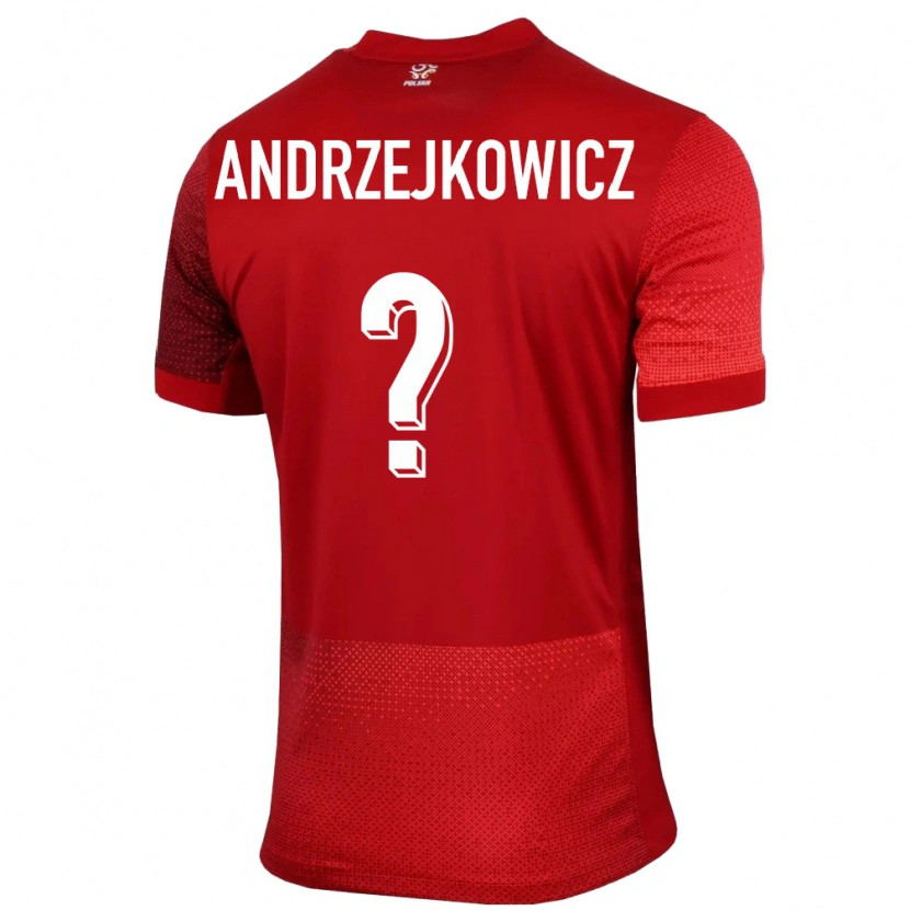 Danxen Herren Polen Mateusz Andrzejkowicz #0 Rot Auswärtstrikot Trikot 24-26 T-Shirt Schweiz