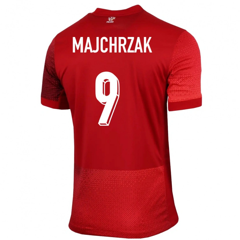 Danxen Herren Polen Jordan Majchrzak #9 Rot Auswärtstrikot Trikot 24-26 T-Shirt Schweiz