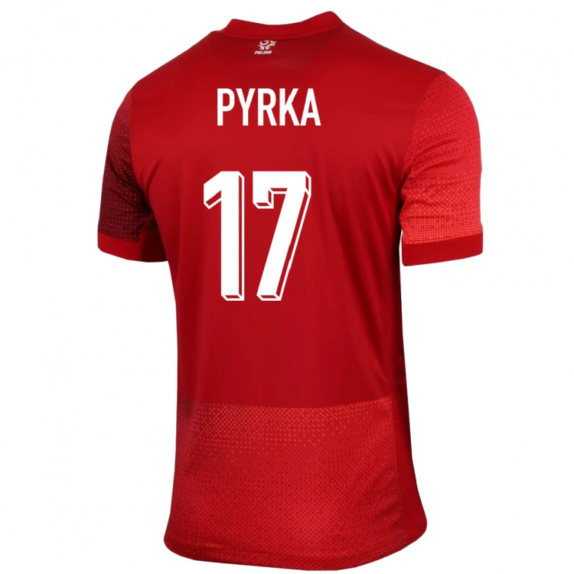 Danxen Herren Polen Arkadiusz Pyrka #17 Rot Auswärtstrikot Trikot 24-26 T-Shirt Schweiz