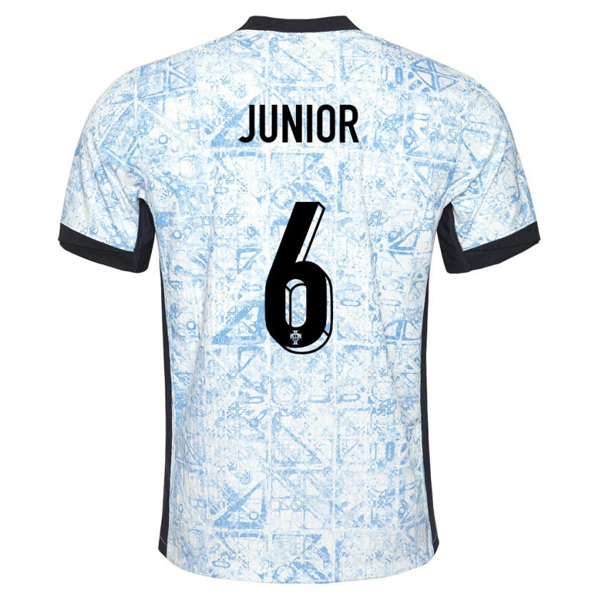 Danxen Herren Portugal Marlon Junior #6 Cremeblau Auswärtstrikot Trikot 24-26 T-Shirt Schweiz