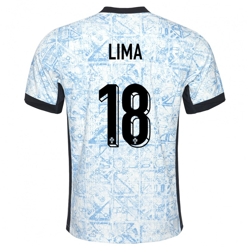 Danxen Herren Portugal Bernardo Lima #18 Cremeblau Auswärtstrikot Trikot 24-26 T-Shirt Schweiz