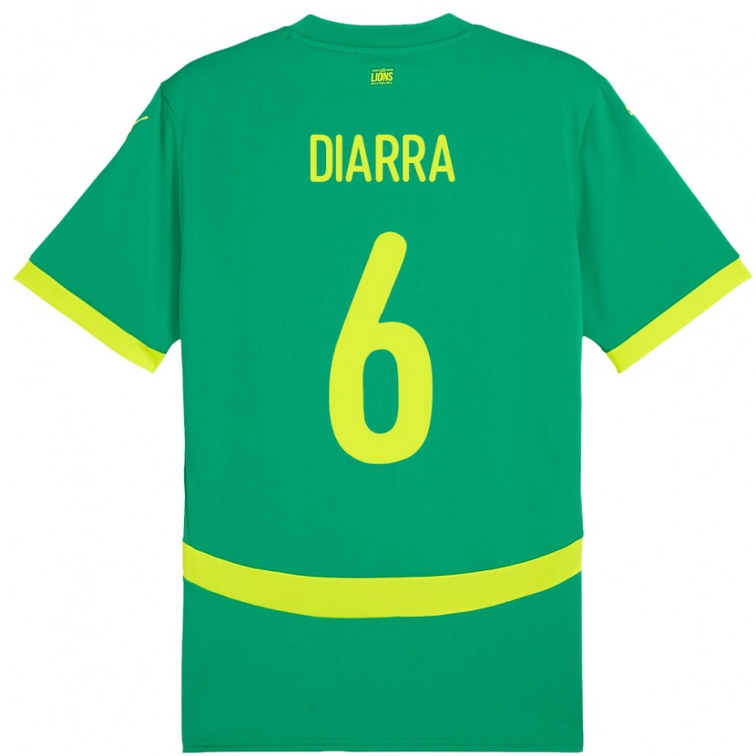 Danxen Herren Senegal Habib Diarra #6 Grün Auswärtstrikot Trikot 24-26 T-Shirt Schweiz