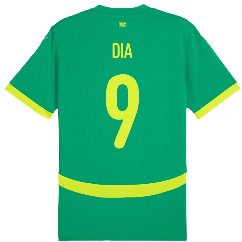 Danxen Herren Senegal Boulaye Dia #9 Grün Auswärtstrikot Trikot 24-26 T-Shirt Schweiz