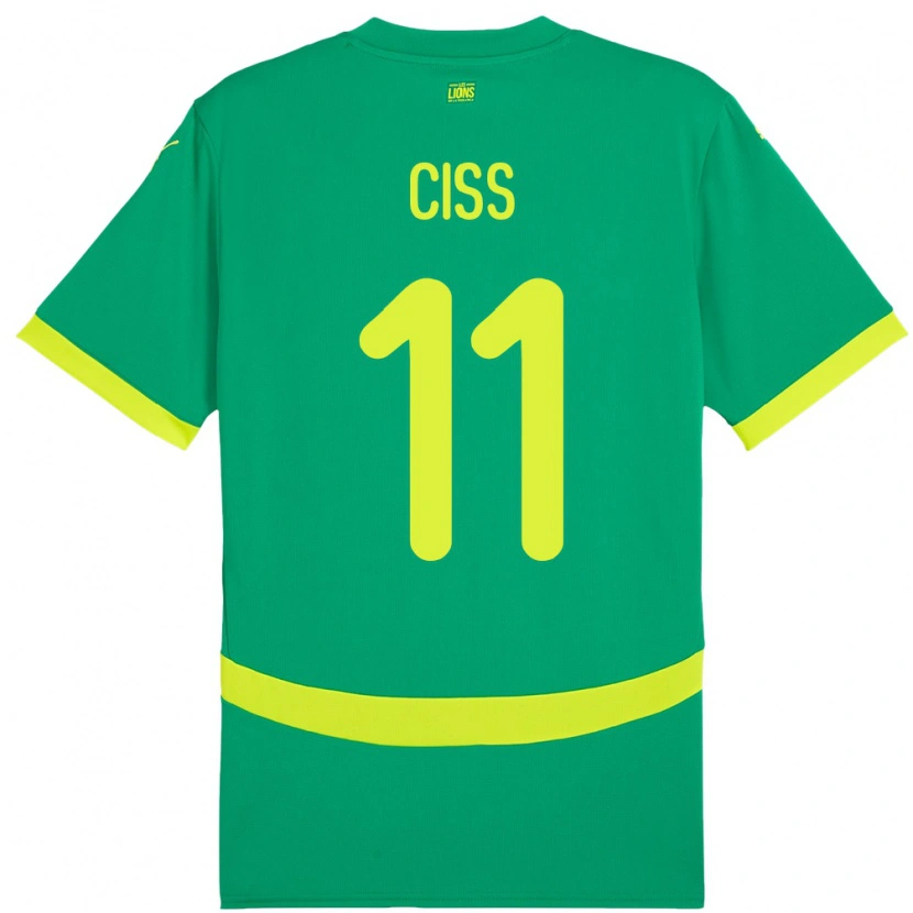 Danxen Herren Senegal Pathé Ciss #11 Grün Auswärtstrikot Trikot 24-26 T-Shirt Schweiz