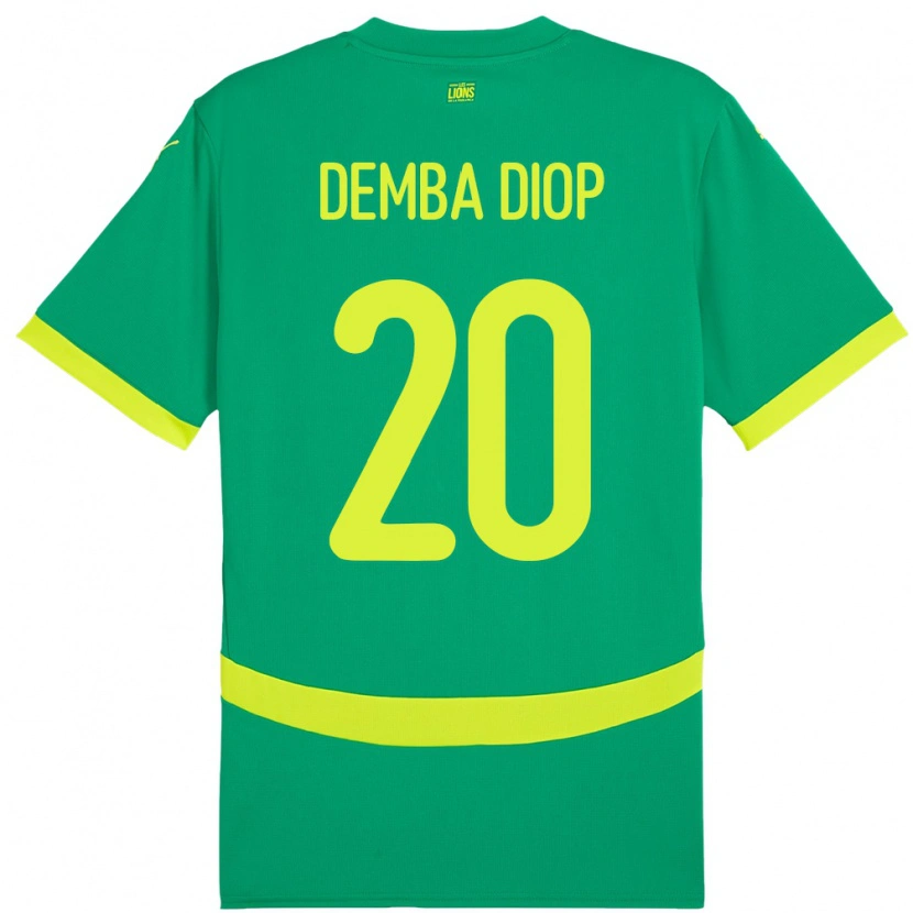 Danxen Herren Senegal Pape Demba Diop #20 Grün Auswärtstrikot Trikot 24-26 T-Shirt Schweiz